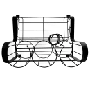 Cal-Mil 1594-13 Cup & Lid Organizer, (5) Compartment, All Cup Types thumbnail 5