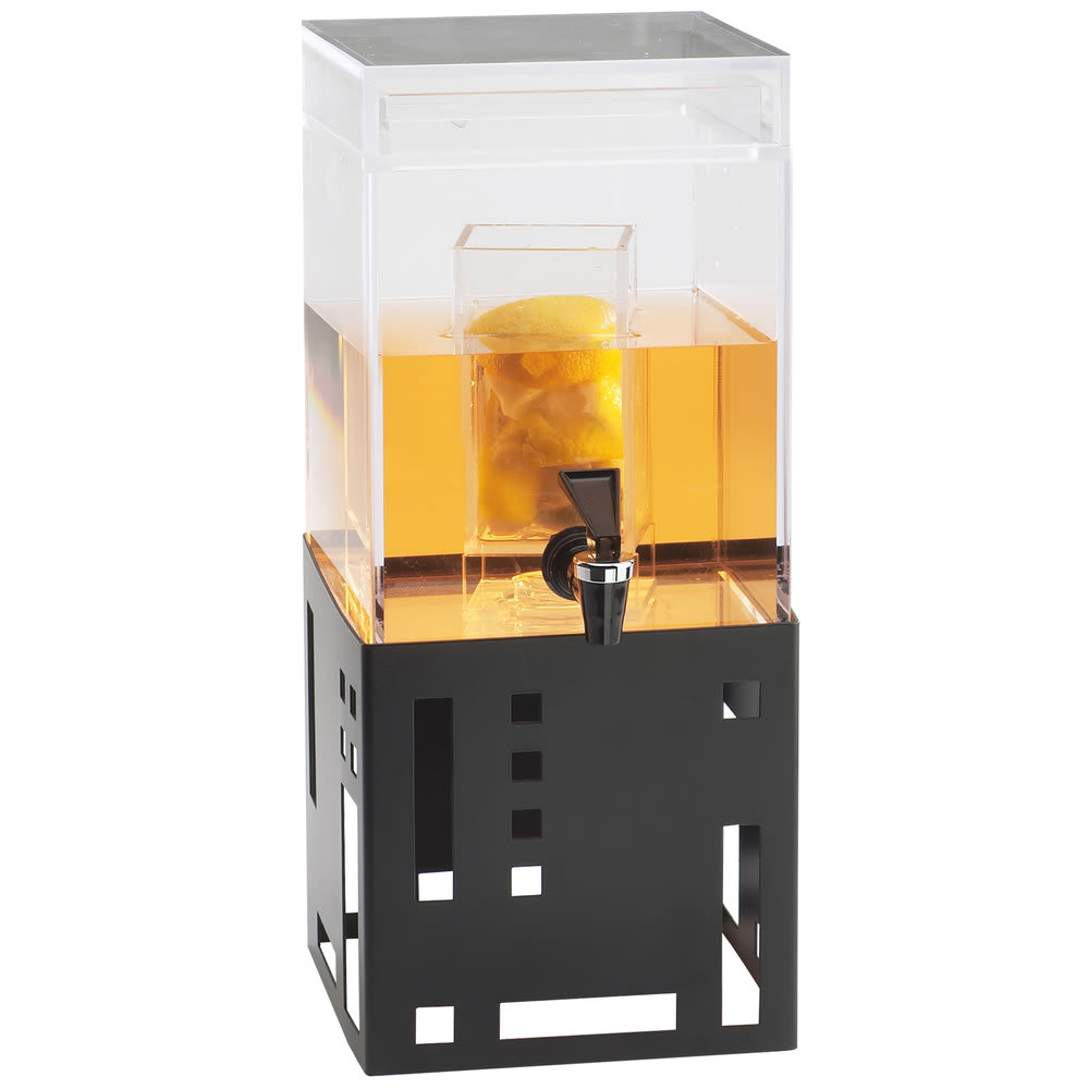 Cal-Mil 1602-1INF-13 1 1/2 gal Beverage Dispenser w/ Infuser - Plastic Container, Black Base