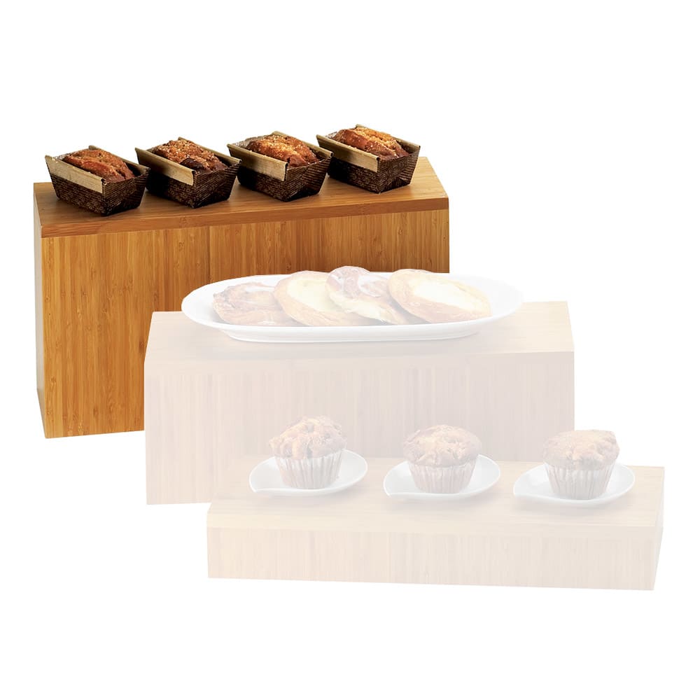 Cal-Mil 166-11-60 Bamboo Rectangular Display Riser, 20 x 7 x 11" High