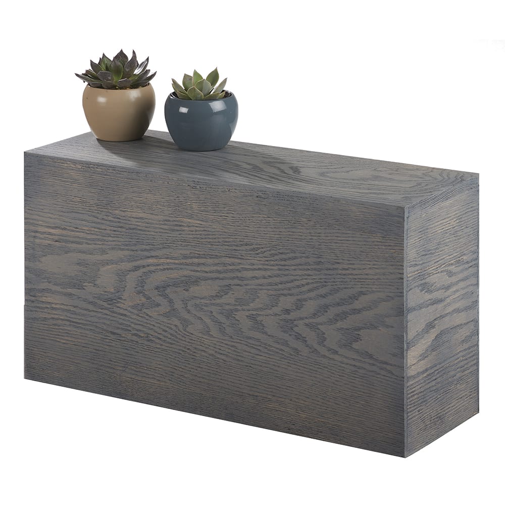 Cal-Mil 166-11-83 Rectangular Display Riser - 20"L x 7"W x 11"H, Wood, Gray