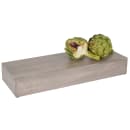 Cal-Mil 166-3-110 Rectangular Display Riser - 7" x 20 1/2" x 3 1/4", Pine Wood, Gray Wash thumbnail 3