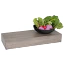 Cal-Mil 166-3-110 Rectangular Display Riser - 7" x 20 1/2" x 3 1/4", Pine Wood, Gray Wash thumbnail 4