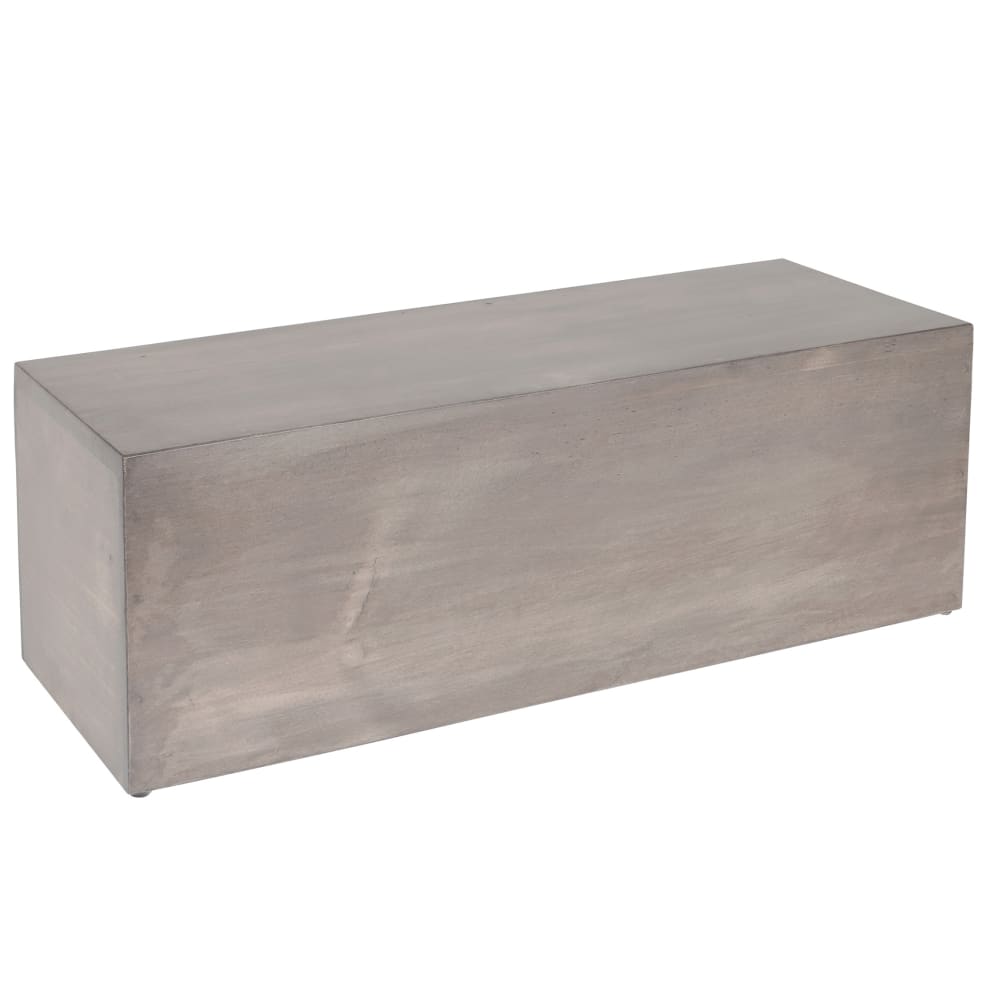 Cal-Mil 166-7-110 Rectangular Display Riser - 7" x 20 1/2" x 7", Pine Wood, Gray Wash