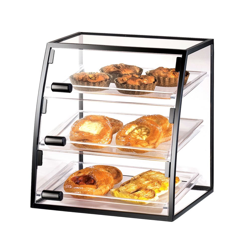 Cal-Mil 17081014 16" Self-Serve Cabinet w/ Iron Frame & (3) 10 x 14" Trays