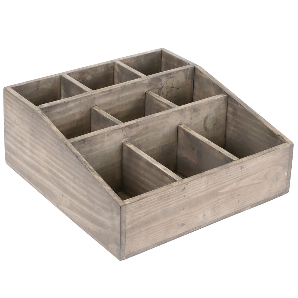 Cal-Mil 1714-110 Condiment Organizer w/ (9) Bins - Gray