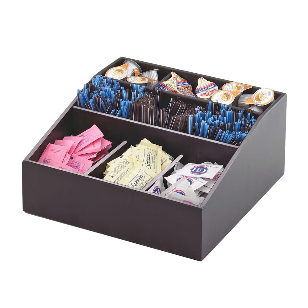 Cal-Mil 1714-96 Condiment Organizer w/ (9) Bins - Black