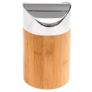 Cal-Mil 1717-60 Countertop Trash Can w/ Bamboo Body & Stainless Top, 5 x 7" High thumbnail 3