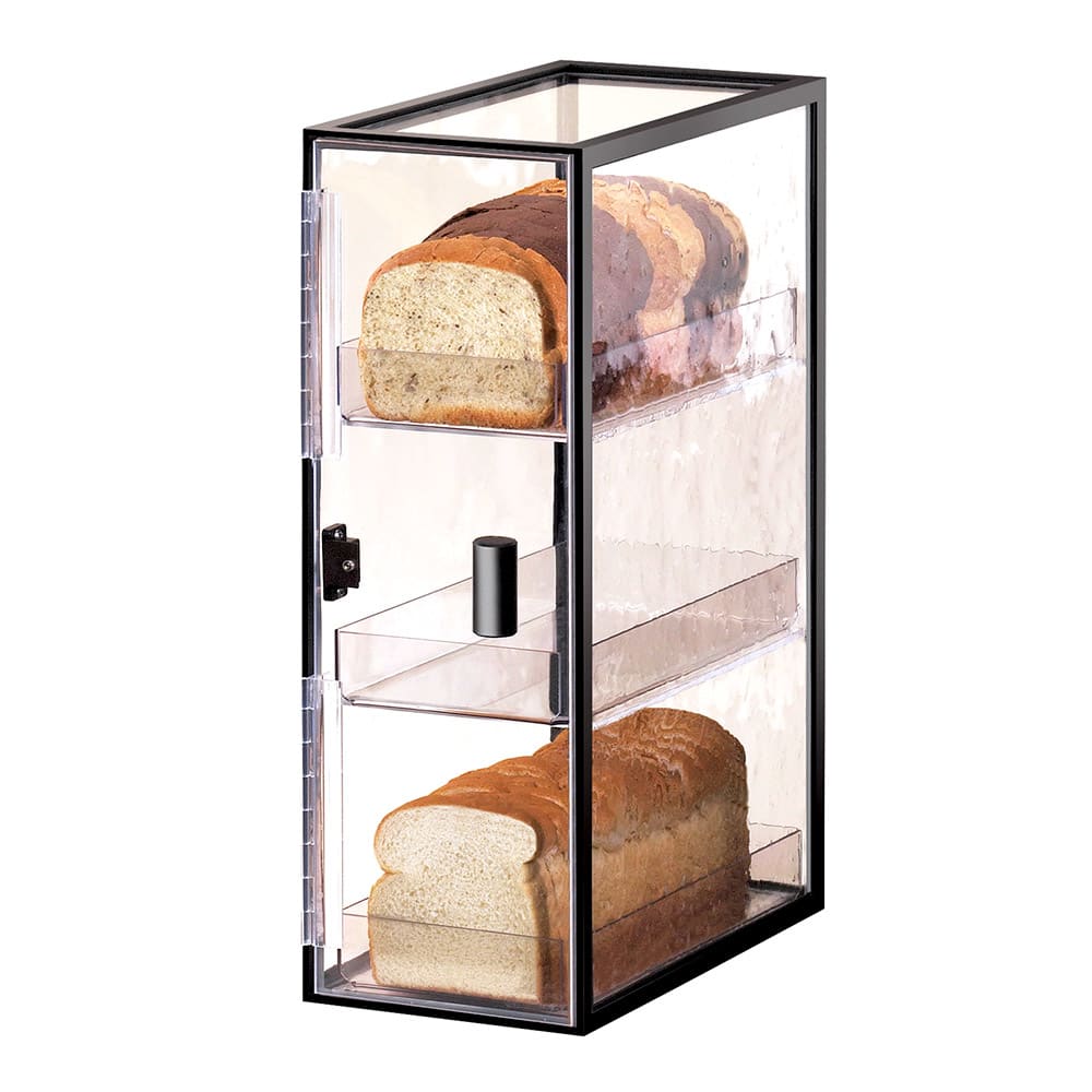 Cal-Mil 1720-3 3 Tier Vertical Bread Case w/ Wire Frame & Textured Acrylic Body