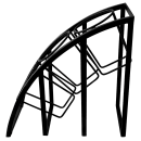 Cal-Mil 1747-3-13 3 Tier Mission Style Frame for Crock & Cylinder, 13" H, Black thumbnail 3