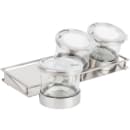 Cal-Mil 1850-5-55NL (3) Compartment Bar Garnish Tray - Notched Lid thumbnail 2