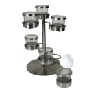 Cal-Mil 1858-4-55HL Dipper Style Condiment Dispenser w/ (6) Compartments, Stainless thumbnail 2