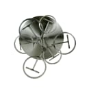 Cal-Mil 1858-4-55HL Dipper Style Condiment Dispenser w/ (6) Compartments, Stainless thumbnail 4