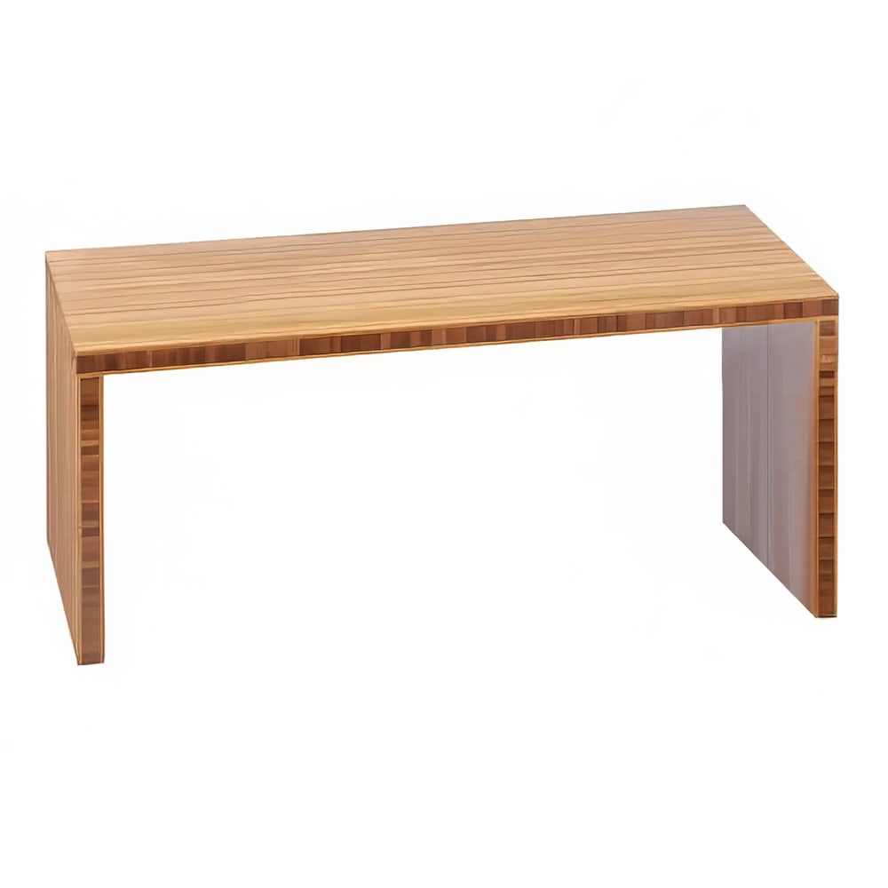 Cal-Mil 1934-12-60 Rectangular Buffet Riser - 24"W x 10"D x 12"H, Bamboo