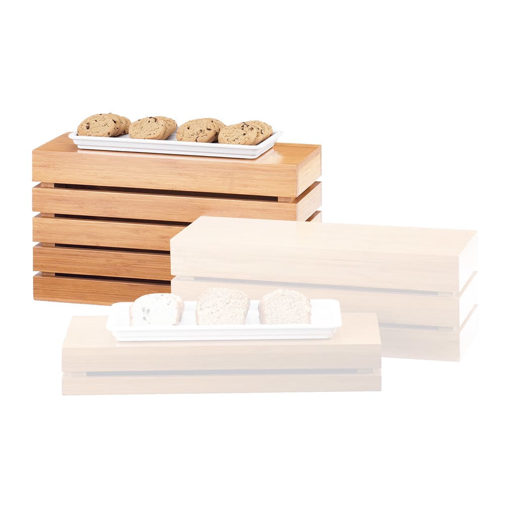 Cal-Mil 1943-11-60 Rectangle Crate Riser - 20x7x11" Bamboo