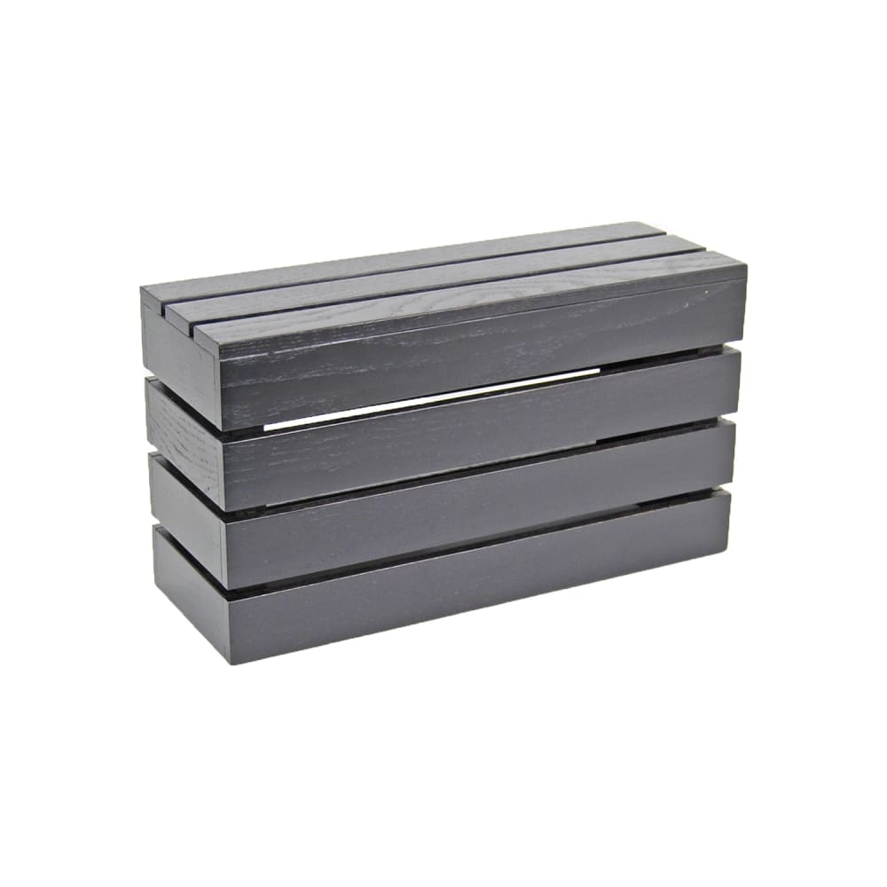 Cal-Mil 1943-11-96 Rectangular Display Riser Crate - 20"L x 7"W x 11"H, Midnight Bamboo