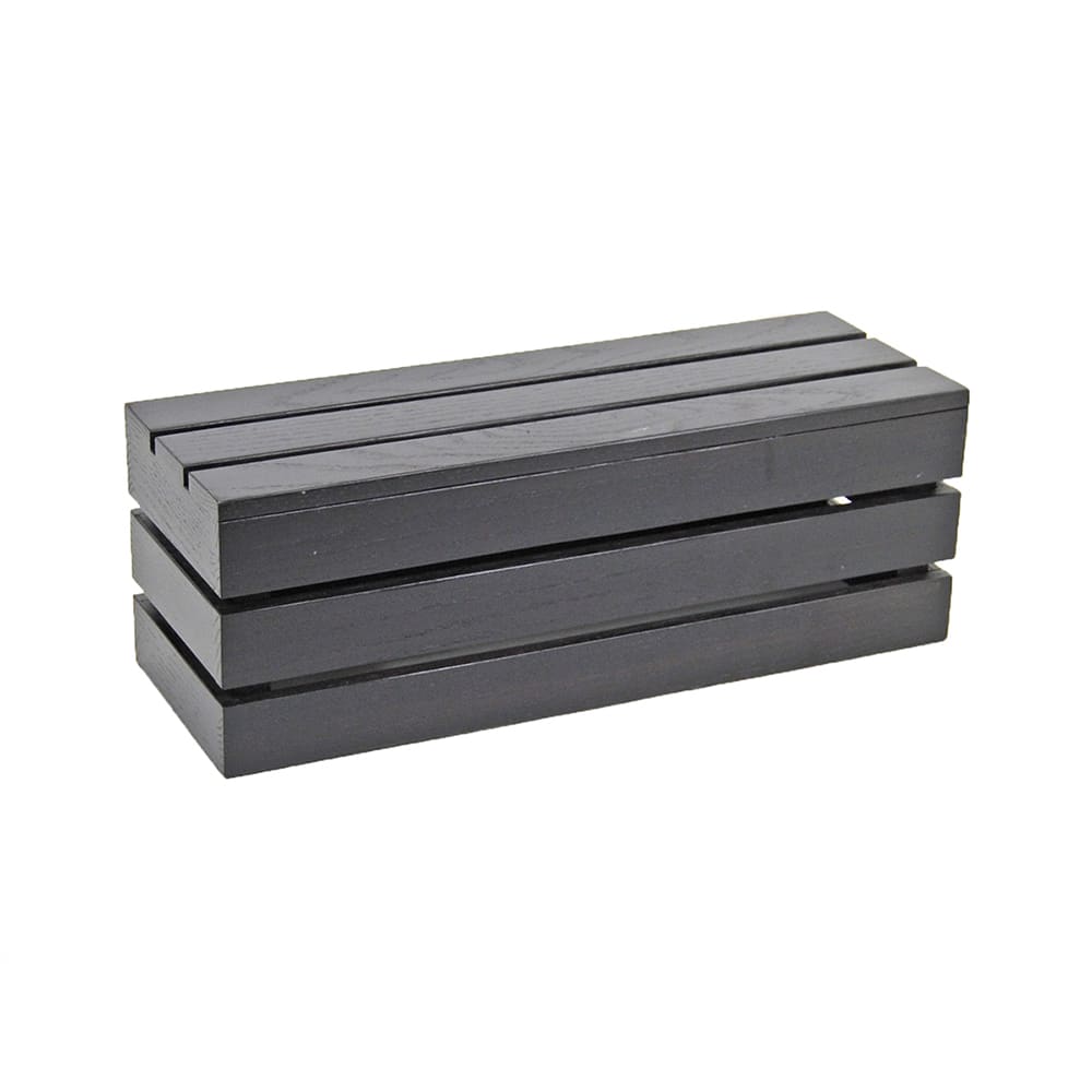 Cal-Mil 1943-7-96 Rectangular Display Riser Crate - 20"L x 7"W x 7"H, Midnight Bamboo