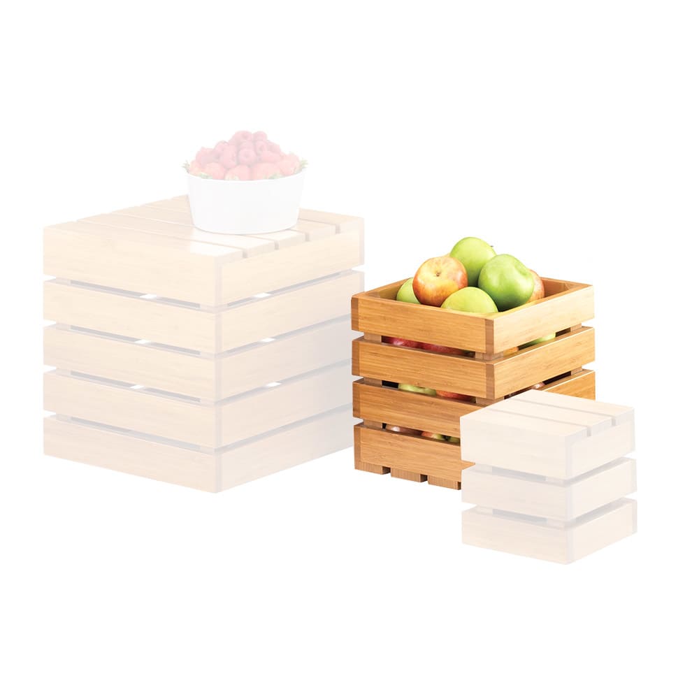 Cal-Mil 1944-9-60 Square Crate Riser - 9", Bamboo