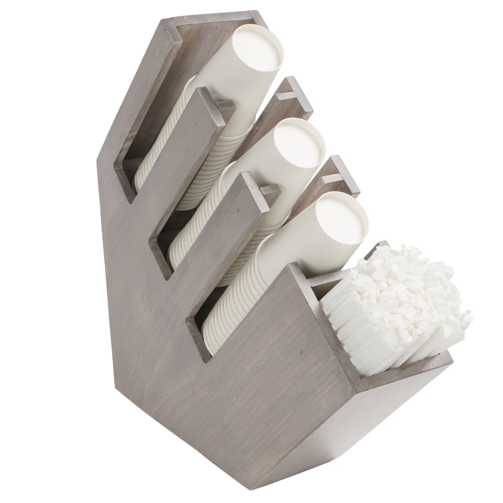 Cal-Mil 2051-110 Straw, Cup & Lid Organizer, (4) Compartment, All Cup Types