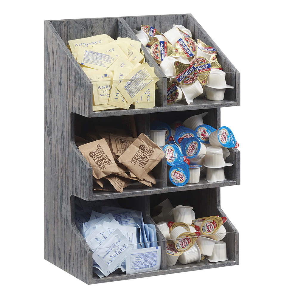 Cal-Mil 2054-83 Condiment Organizer w/ (6) Bins - Gray