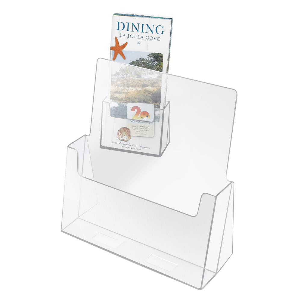 Cal-Mil 209 Tabletop Menu/Brochure Holder - 6" x 8 1/2", Acrylic