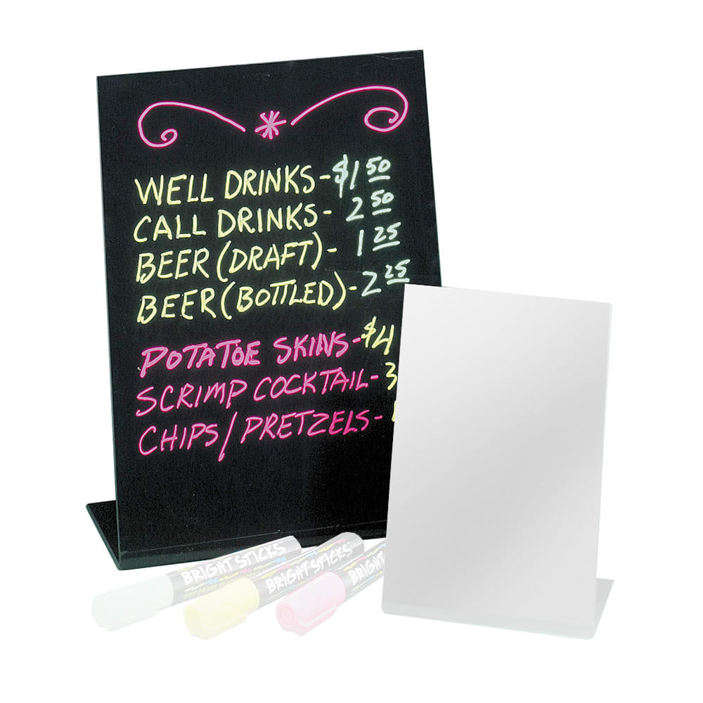 Cal-Mil 216-13 Black Write On Easel, 8 1/2 x 11" High