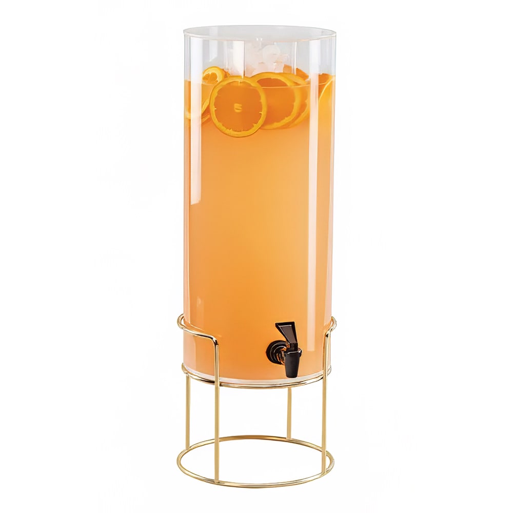 Cal-Mil 22005-3INF-46 3 gal Beverage Dispenser w/ Infuser - Plastic Container, Brass Base