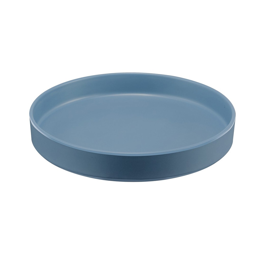 Cal-Mil 22017-10-111 10" Round Melamine Hudson Plate, Stone Blue