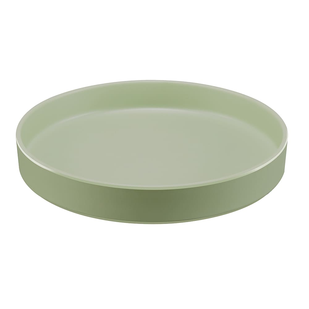 Cal-Mil 22017-12-107 12" Round Melamine Hudson Plate, Matcha