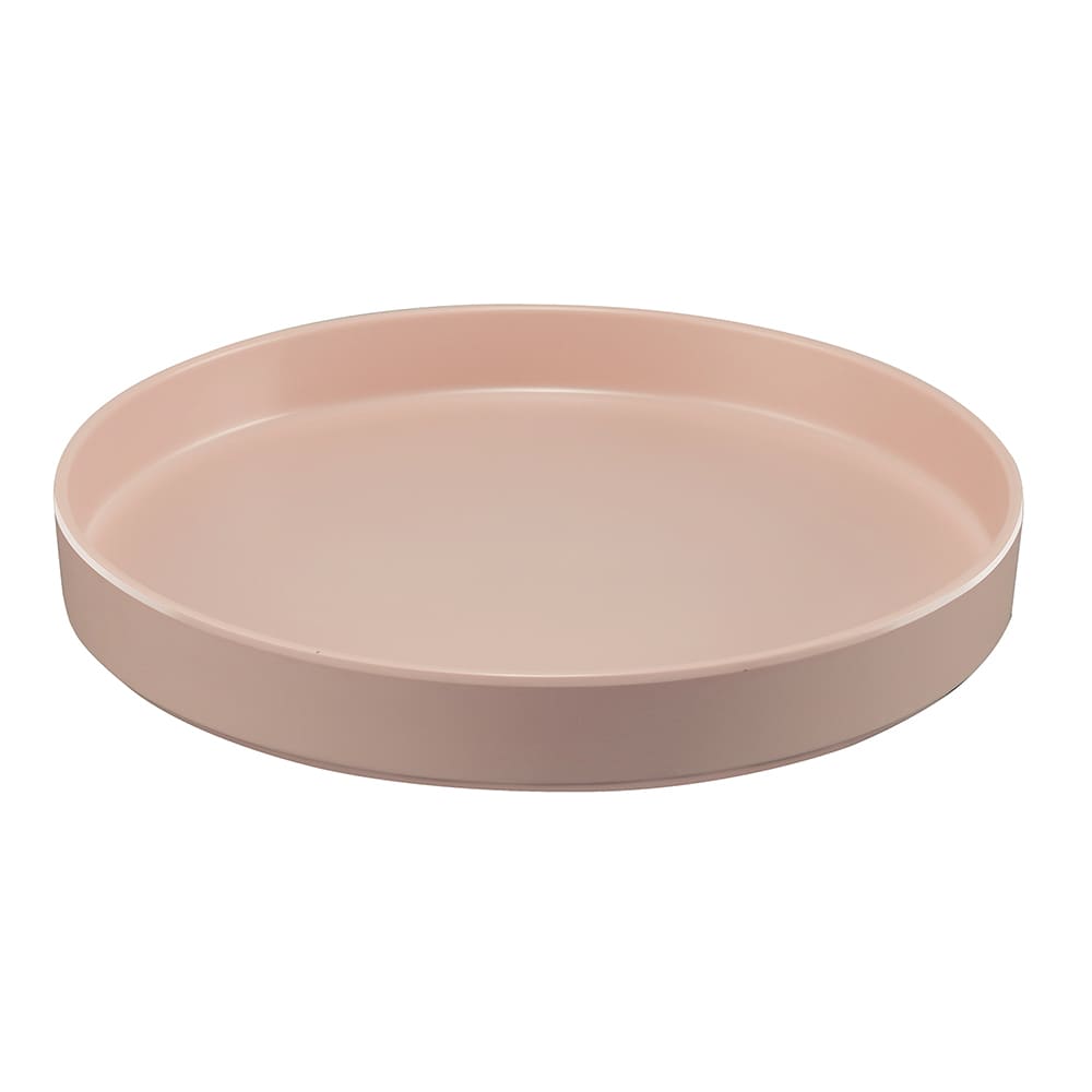 Cal-Mil 22017-12-108 12" Round Melamine Hudson Plate, Blush
