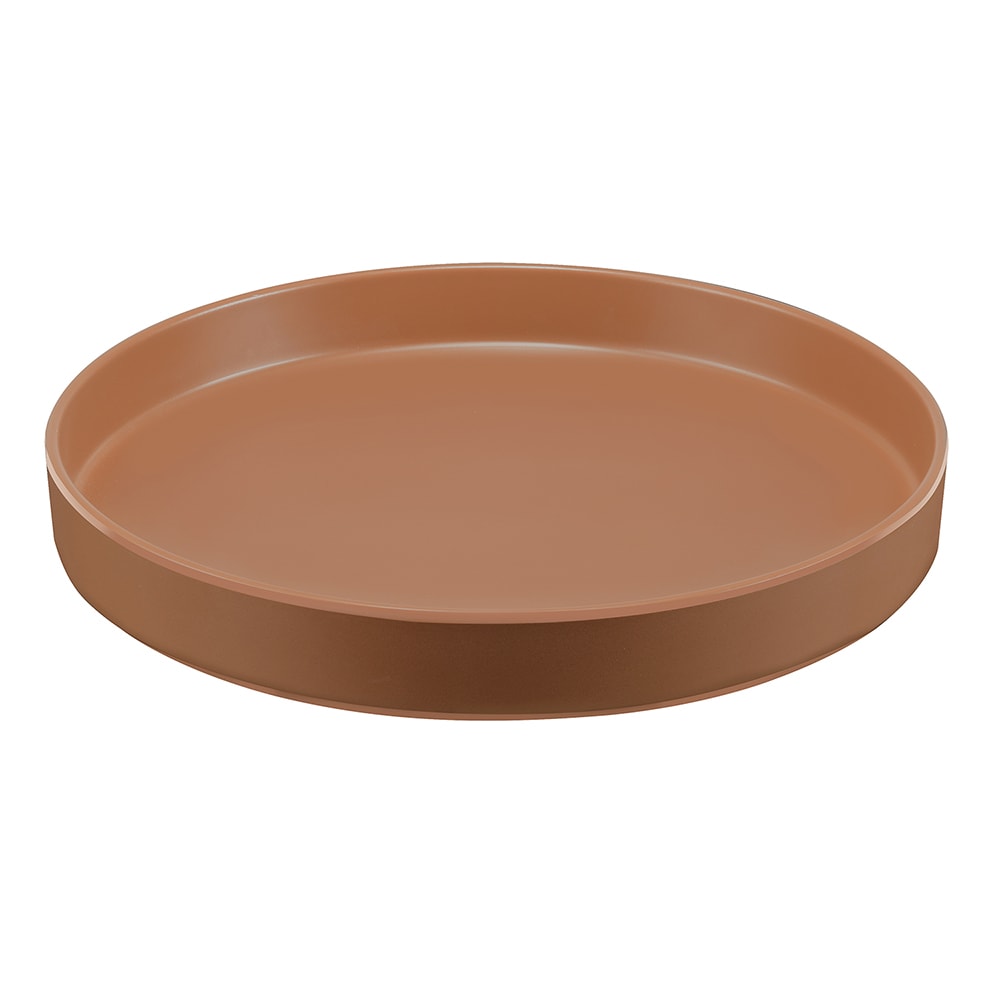 Cal-Mil 22017-12-109 12" Round Melamine Hudson Plate, Terra Cotta
