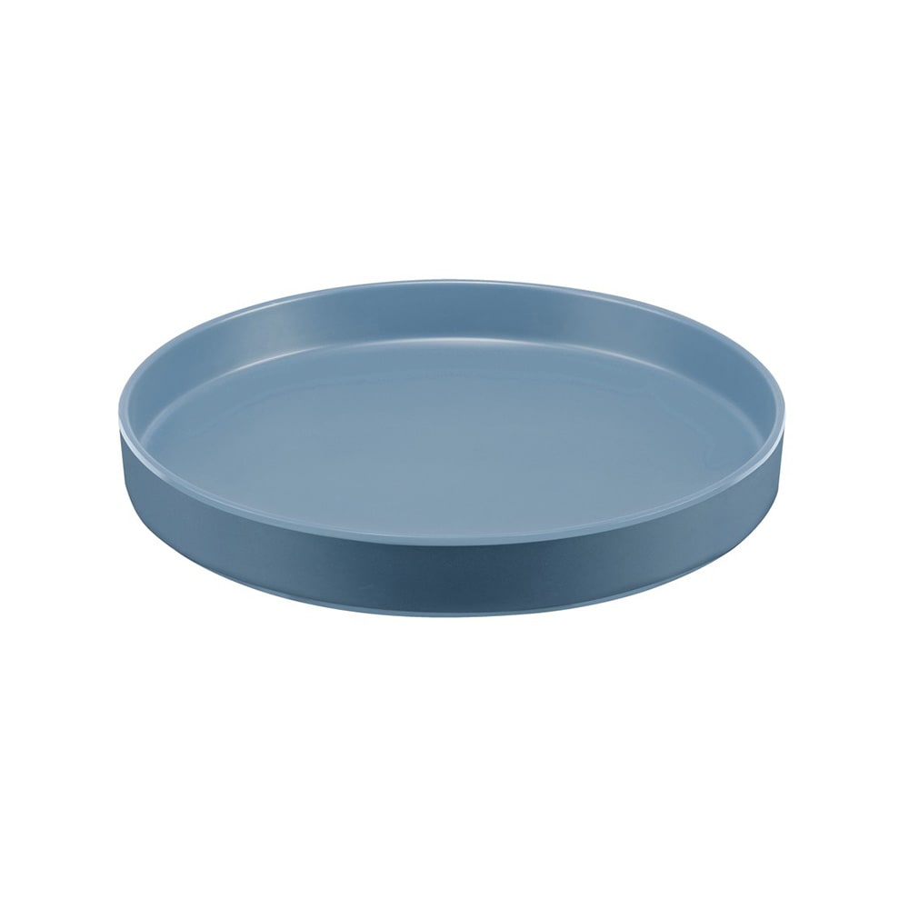 Cal-Mil 22017-12-111 12" Round Melamine Hudson Plate, Stone Blue