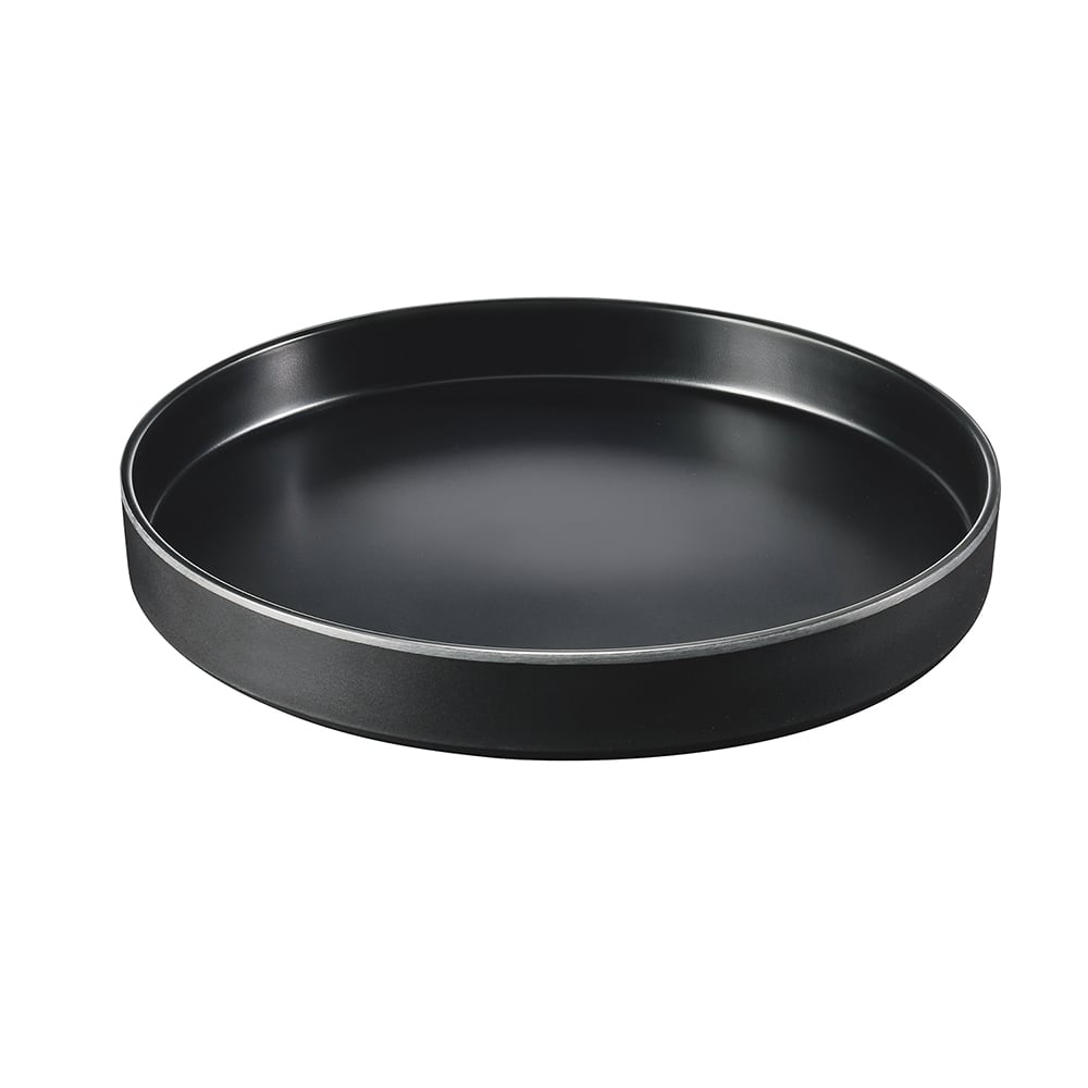 Cal-Mil 22017-12-13 12" Round Melamine Hudson Plate, Black