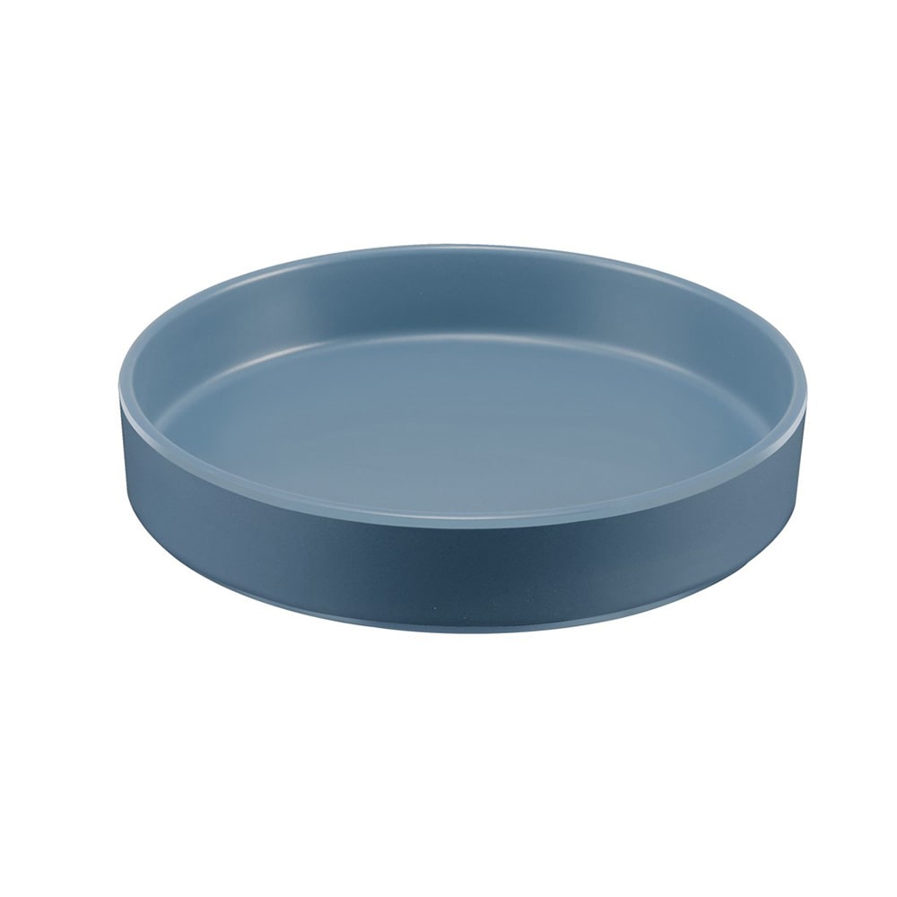Cal-Mil 22017-8-111 8 1/4" Round Melamine Hudson Plate, Stone Blue