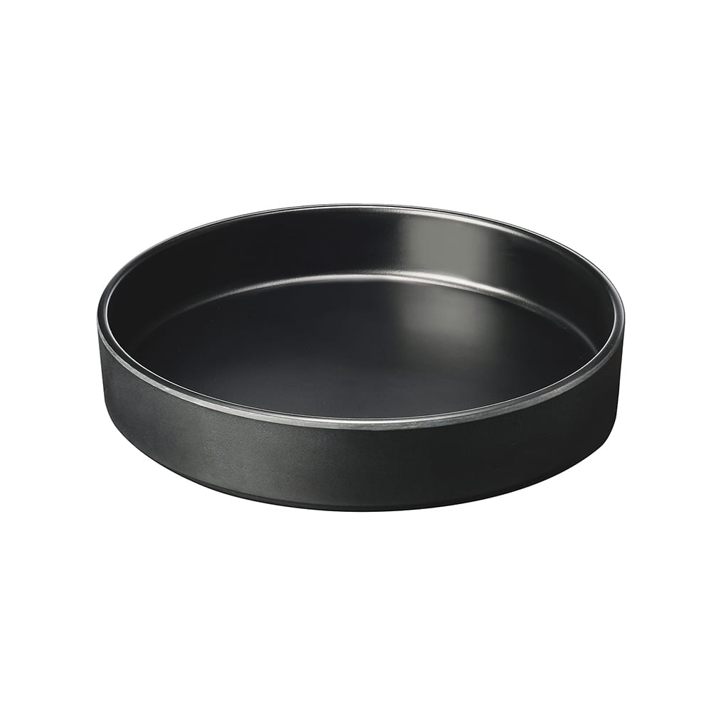 Cal-Mil 22017-8-13 8 1/4" Round Melamine Hudson Plate, Black