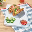 Cal-Mil 22025-13-15 13" x 9 1/2" Rectangular Hudson Platter - Melamine, White thumbnail 2