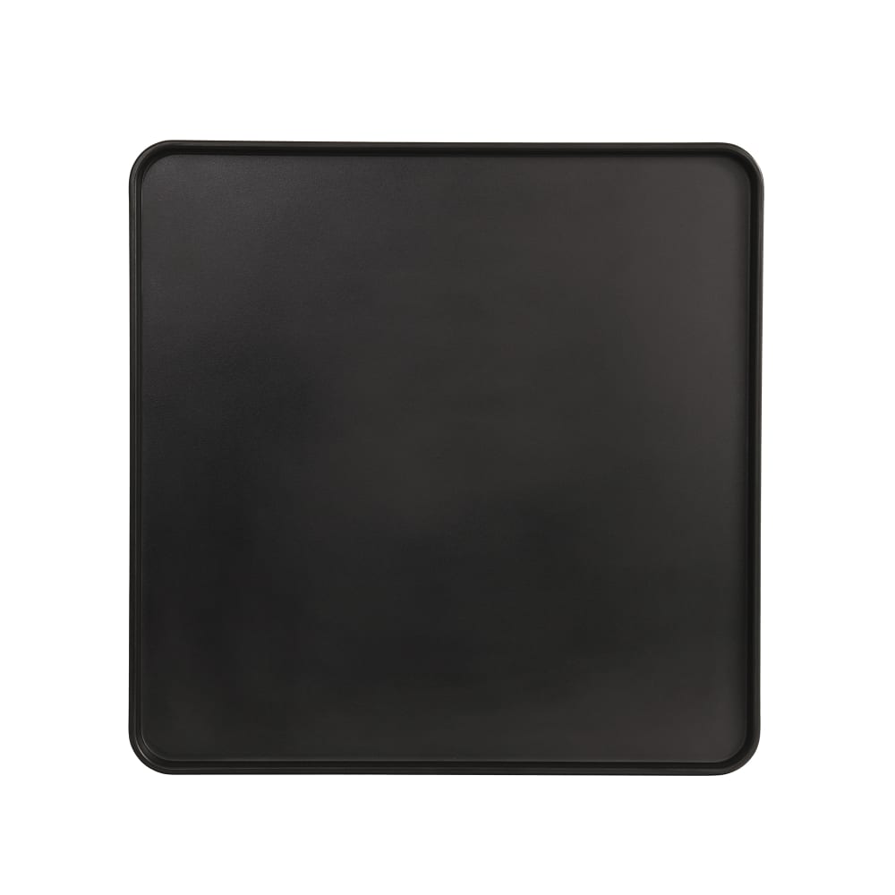 Cal-Mil 22025-14-13 14" Square Melamine Hudson Plate - Black