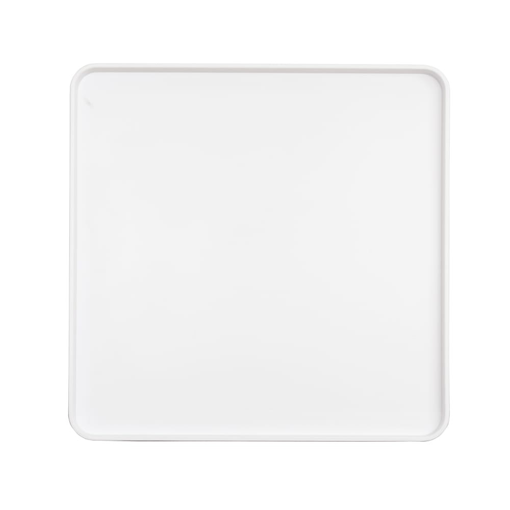 Cal-Mil 22025-14-15 14" Square Melamine Hudson Plate - White