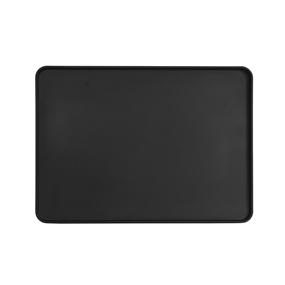 Cal-Mil 22025-1813-13 Rectangular Melamine Dinner Plate - 18" x 13", Black