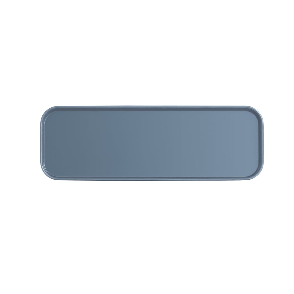 Cal-Mil 22025-412-111 Rectangular Melamine Dinner Plate - 13" x 4", Stone Blue