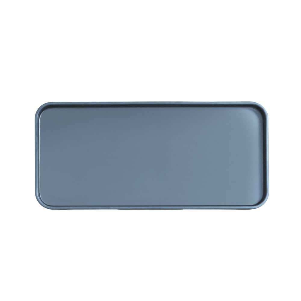 Cal-Mil 22025-613-111 Rectangular Melamine Dinner Plate - 13" x 6", Stone Blue