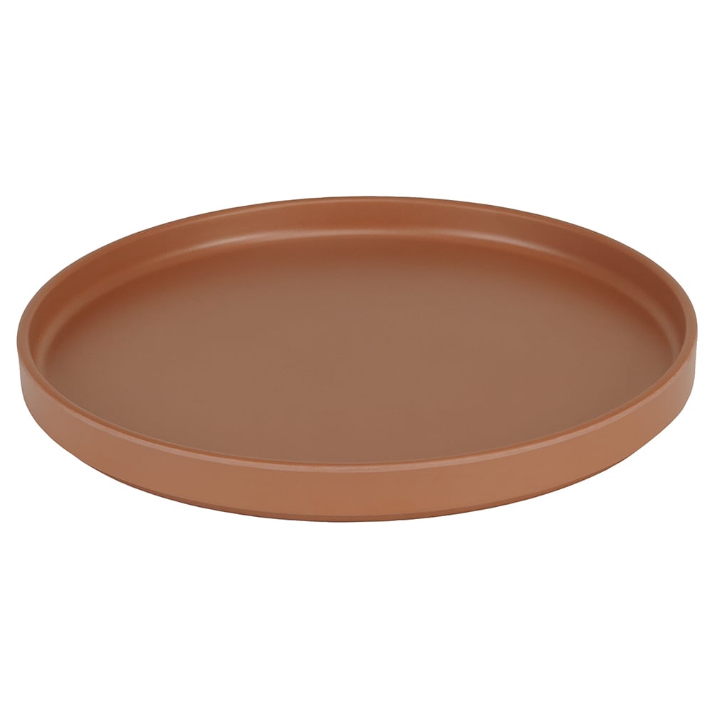 Cal-Mil 22026-10-109 10 1/4" Round Melamine Hudson Plate - Terra Cotta