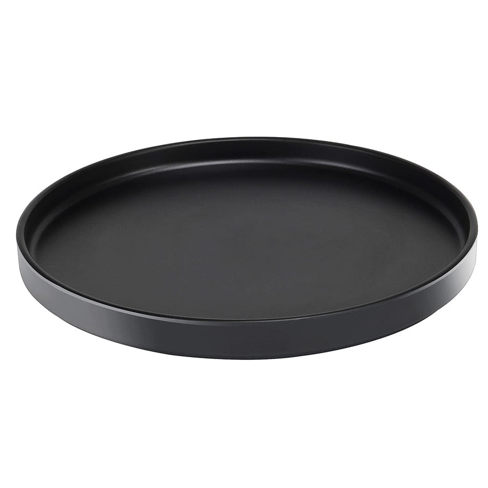 Cal-Mil 22026-10-13 10 1/4" Round Melamine Hudson Plate - Black