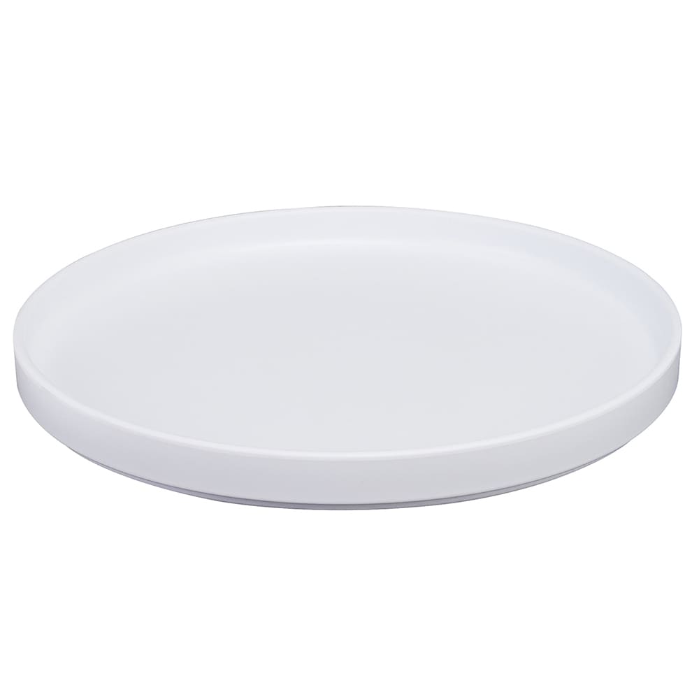 Cal-Mil 22026-10-15 10 1/4" Round Melamine Hudson Plate - White