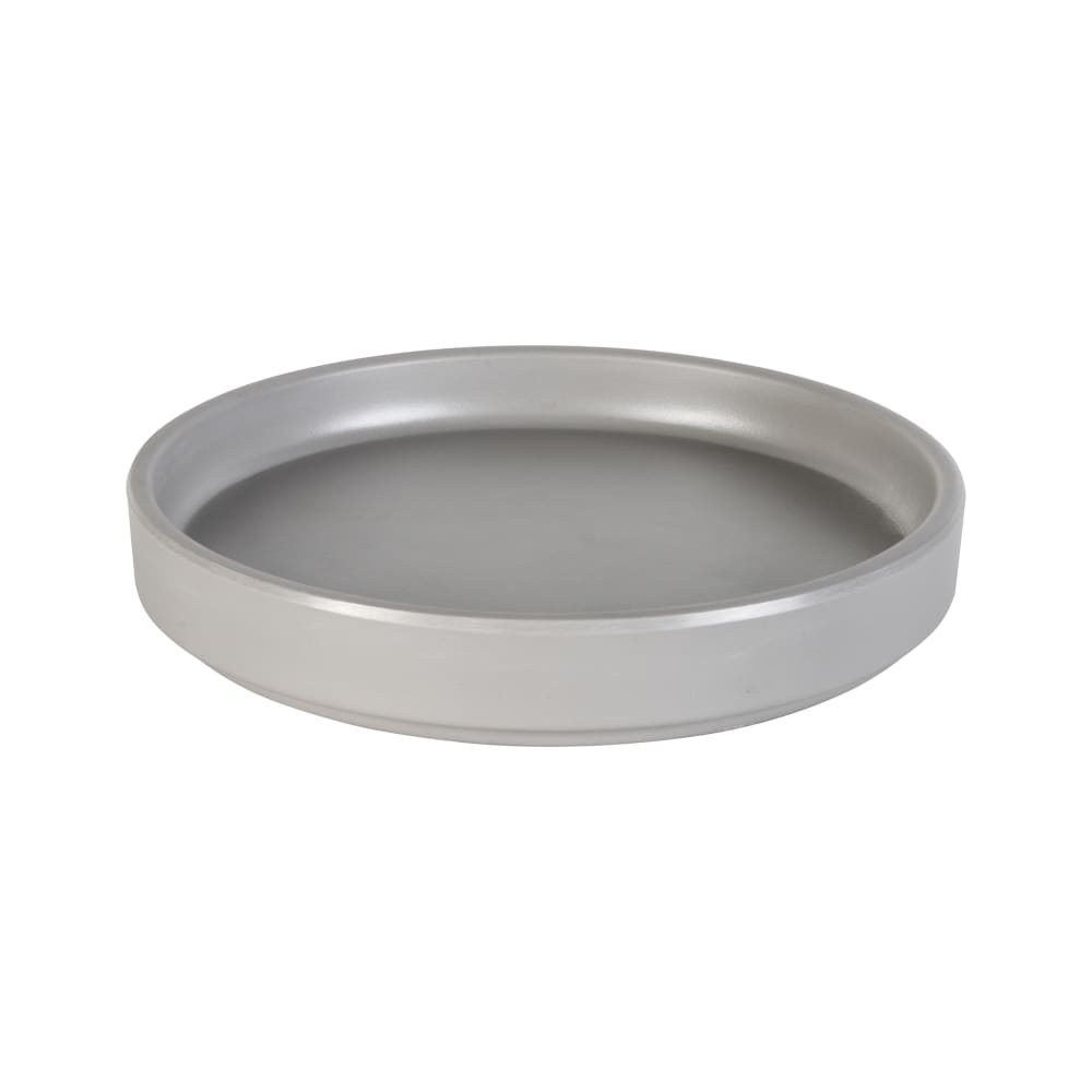 Cal-Mil 22026-6-102 6" Round Melamine Low Rim Plate, Ash