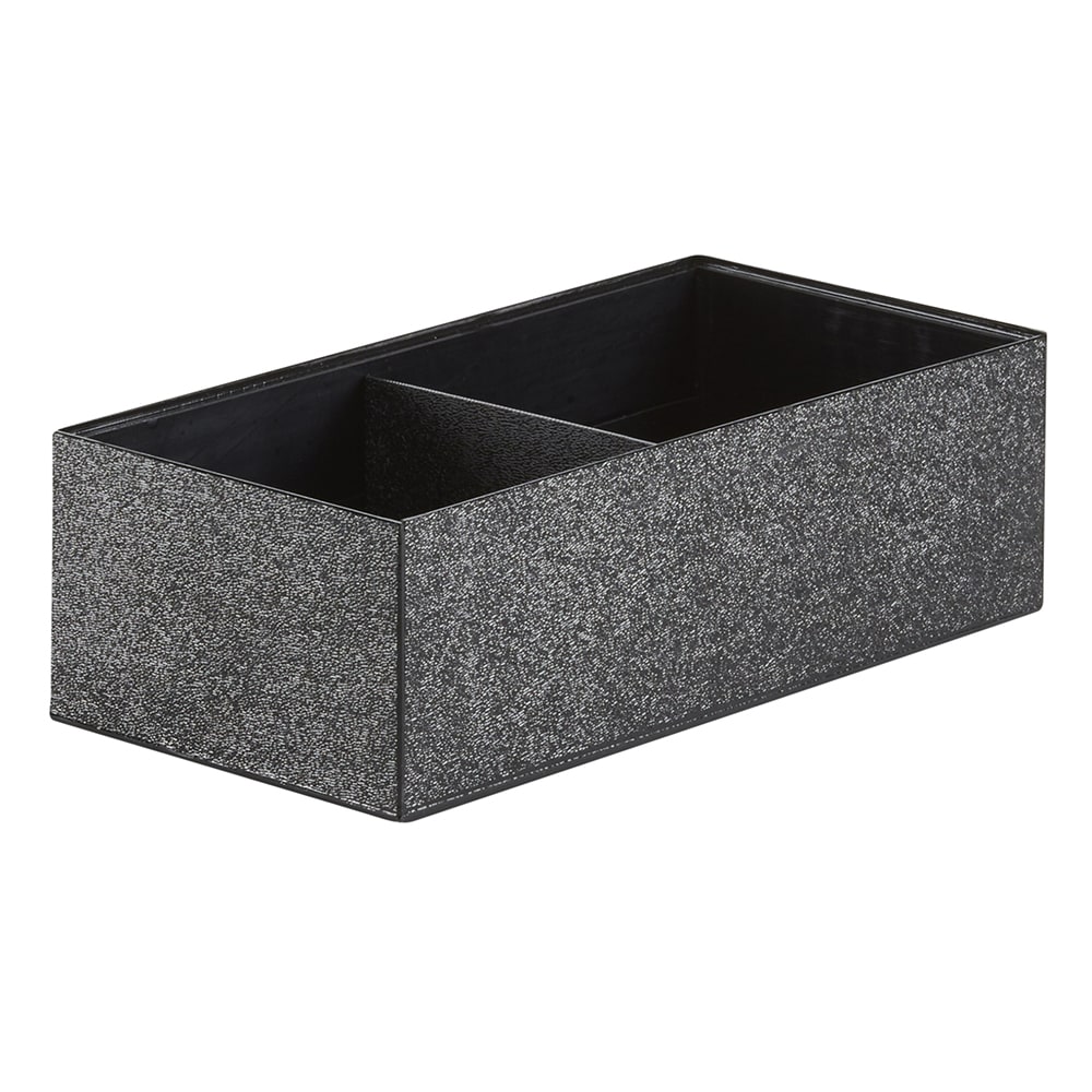 Cal-Mil 22038-59-13 Condiment Organizer w/ (2) Bins - Black