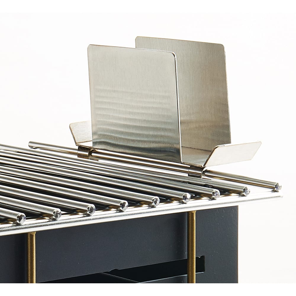 Cal-Mil 22045 Lid Holder Attachment for Alternative Chafer Grills, Stainless Steel