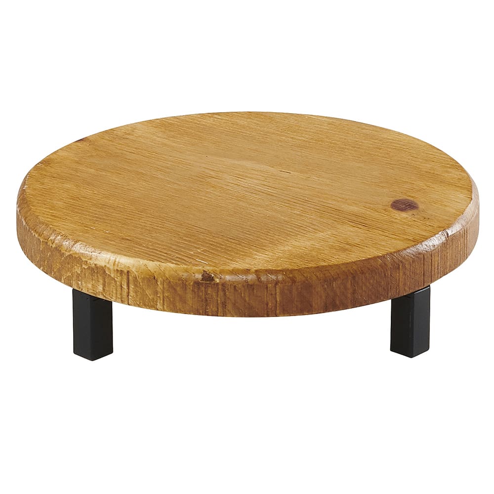 Cal-Mil 22050-3-99 12" Round Madera Riser - 3"H, Reclaimed Wood