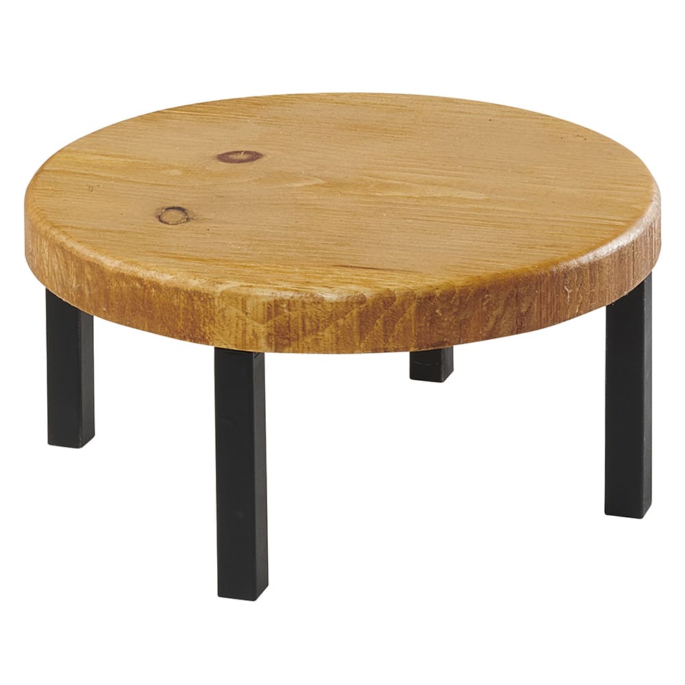Cal-Mil 22050-6-99 12" Round Madera Riser - 6"H, Reclaimed Wood