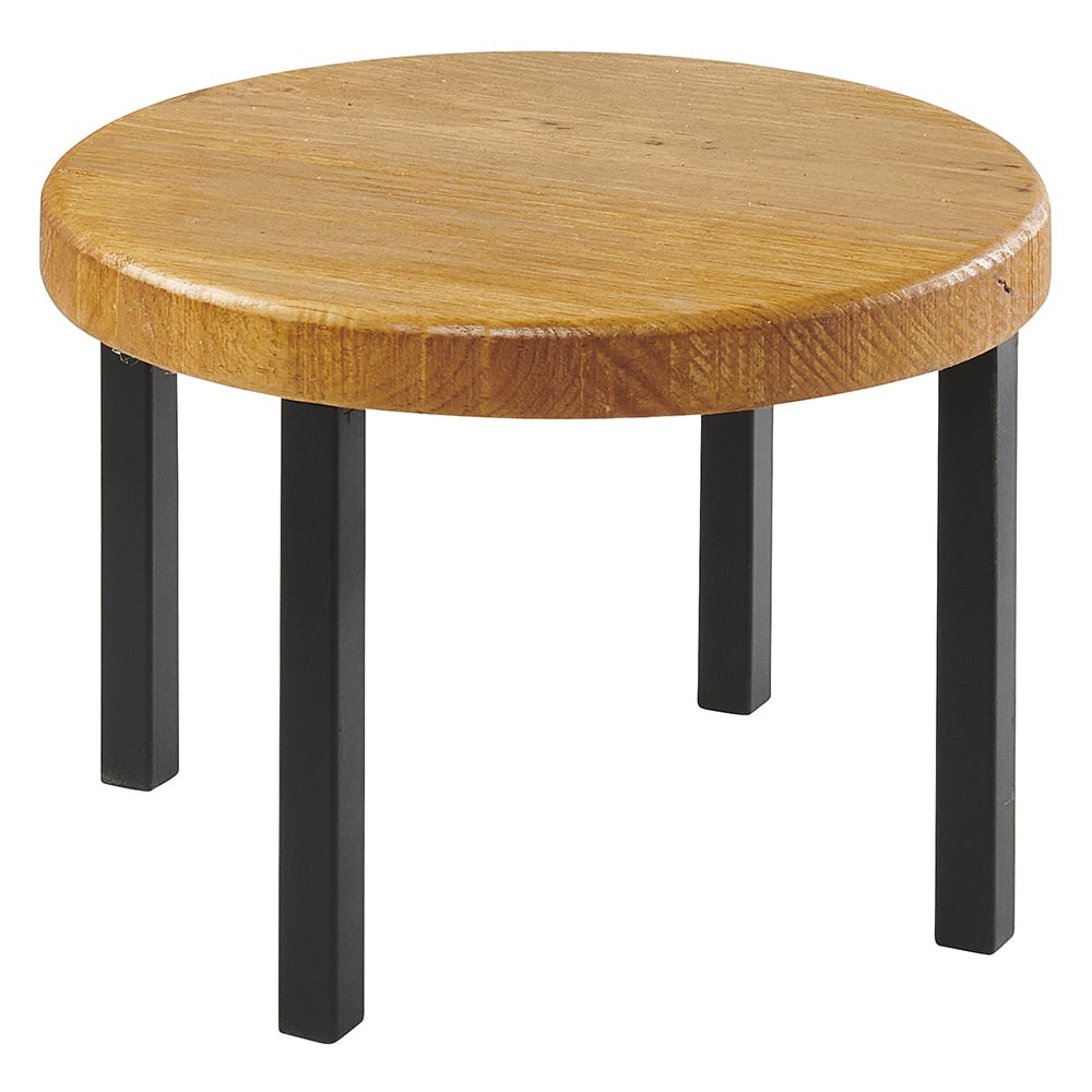 Cal-Mil 22050-9-99 12" Round Madera Riser - 9"H, Reclaimed Wood