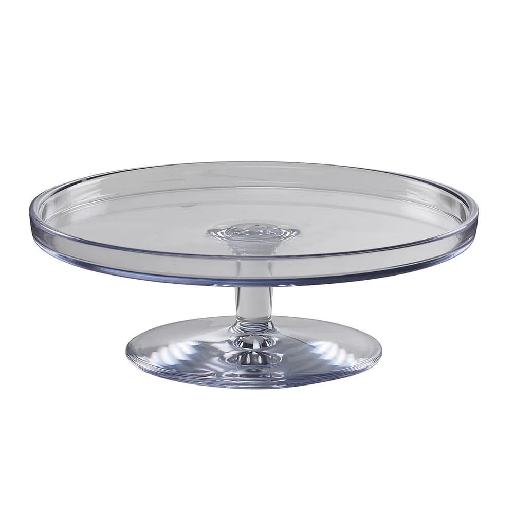 Cal-Mil 22057-14-12 13 1/2" Round Pedestal Riser - 5"H, Polycarbonate, Clear